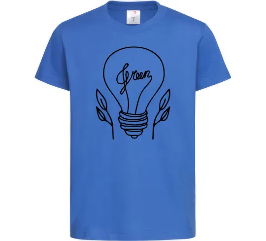 Детская футболка Green light Ярко-синий фото