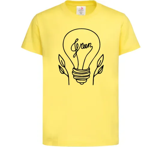 Детская футболка Green light Лимонный фото