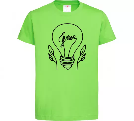 Детская футболка Green light Лаймовый фото