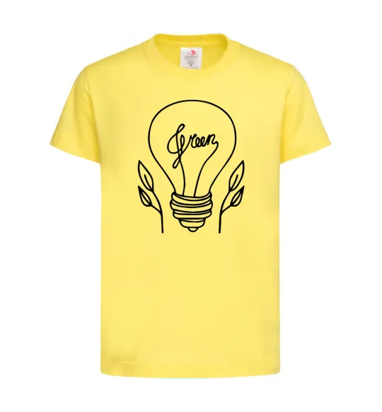 Детская футболка Green light Лимонный фото