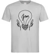 Мужская футболка Green light Серый фото