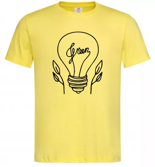 Мужская футболка Green light Лимонный фото