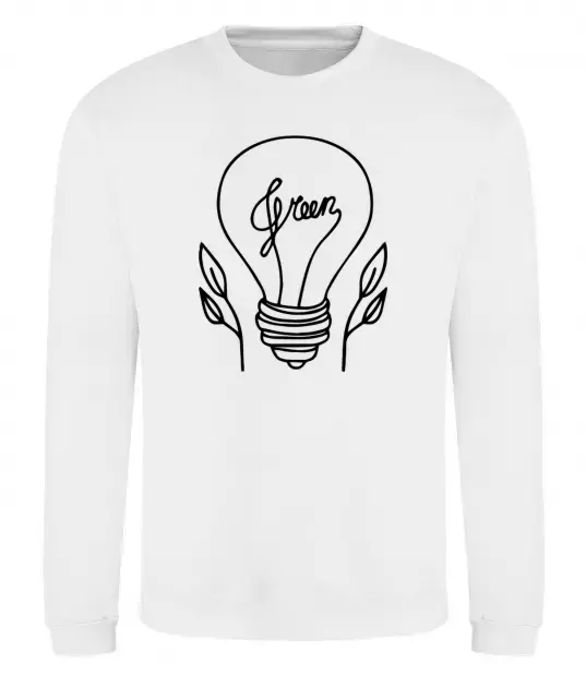 Світшот Green light Білий фото