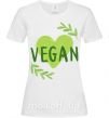 Жіноча футболка Vegan Білий фото