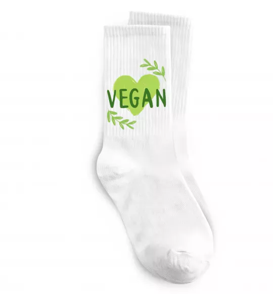 Носки Vegan Белый фото