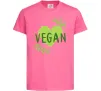 Детская футболка Vegan Ярко-розовый фото