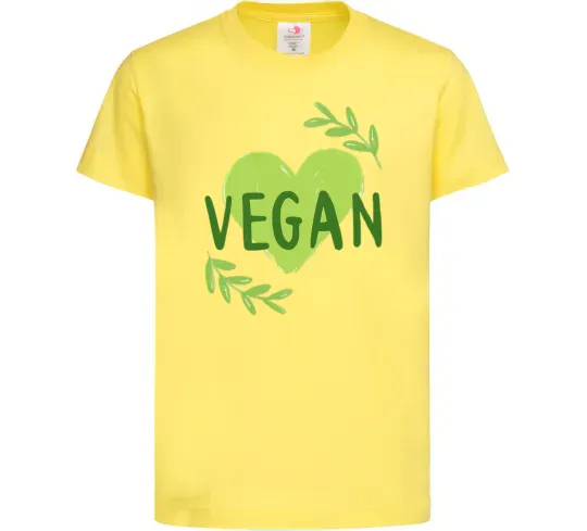 Детская футболка Vegan Лимонный фото