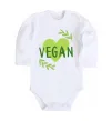 Дитячий бодік Vegan Білий фото