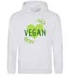 Мужская толстовка (худи) Vegan Серый меланж фото