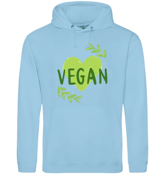 Чоловіча толстовка (худі) Vegan Блакитний фото