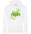 Женская толстовка (худи) Vegan Белый фото