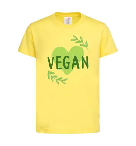 Детская футболка Vegan Лимонный фото