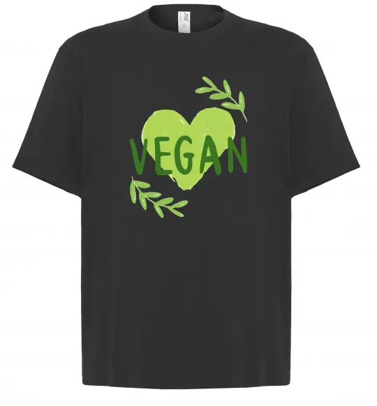 Футболка Оверсайз Vegan Черный фото