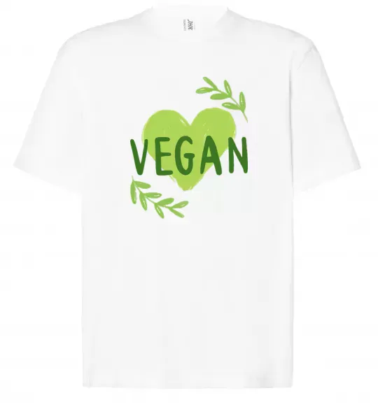 Футболка Оверсайз Vegan Белый фото
