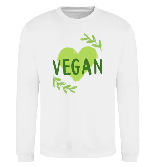Свитшот Vegan Белый фото
