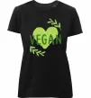 Женская премиум футболка Vegan Черный фото