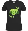 Женская футболка Vegan Черный фото