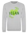 Свитшот Vegan Серый меланж фото