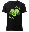 Чоловіча преміум футболка Vegan Чорний фото