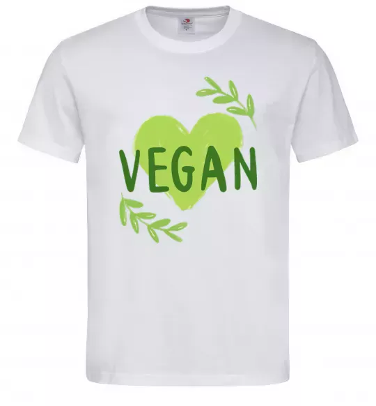 Мужская футболка Vegan Белый фото