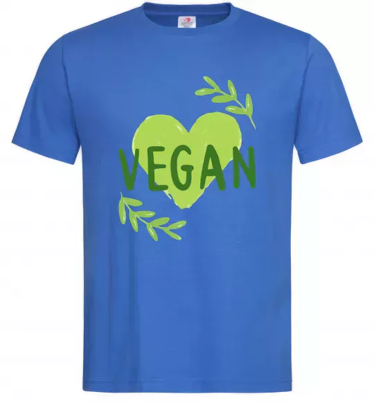 Мужская футболка Vegan Ярко-синий фото