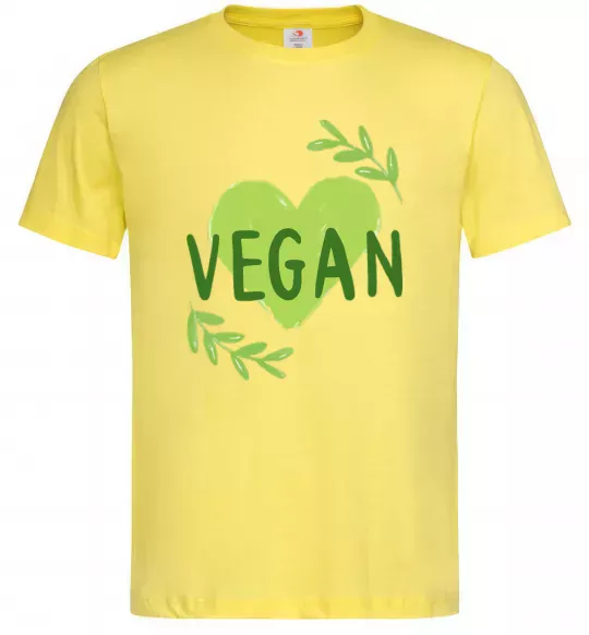Мужская футболка Vegan Лимонный фото