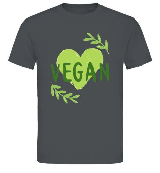 Мужская футболка Vegan Графит фото