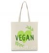 Еко-сумка Vegan Бежевий фото