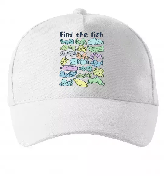 Кепка Find the fish Белый фото
