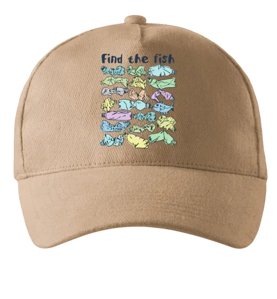 Кепка Find the fish Пісочний фото