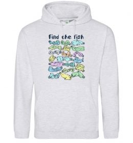 Мужская толстовка (худи) Find the fish