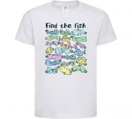 Детская футболка Find the fish