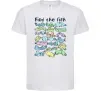 Детская футболка Find the fish Белый фото