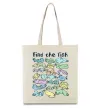 Эко-сумка Find the fish Бежевый фото