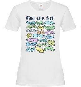 Женская футболка Find the fish
