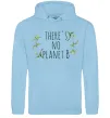 Мужская толстовка (худи) There's no planet B Голубой фото