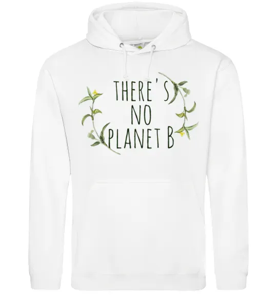 Жіноча толстовка (худі) There's no planet B Білий фото