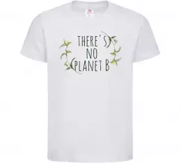 Детская футболка Save the trees Белый фото