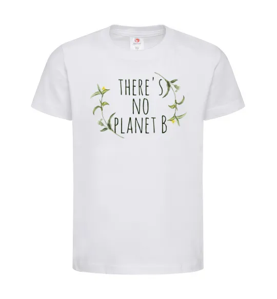 Детская футболка There's no planet B Белый фото