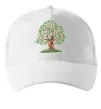 Кепка Green tree with flowers Білий фото