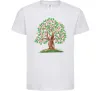 Детская футболка Green tree with flowers Белый фото