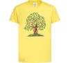 Детская футболка Green tree with flowers Лимонный фото