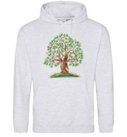 Чоловіча толстовка (худі) Green tree with flowers