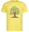 Мужская футболка Green tree with flowers Лимонный фото