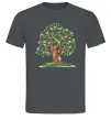 Мужская футболка Green tree with flowers Графит фото
