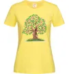 Женская футболка Green tree with flowers Лимонный фото