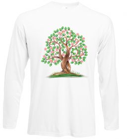 Лонгслів Green tree with flowers Лонгслів Green tree with flowers