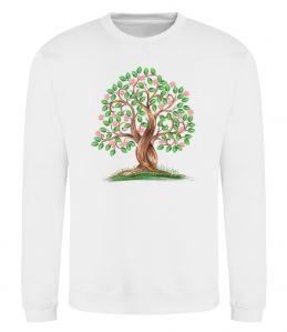Свитшот Green tree with flowers