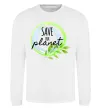 Світшот Save our planet Білий фото