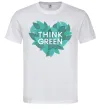 Мужская футболка Think green heart Белый Мужская футболка Think green heart Белый фото